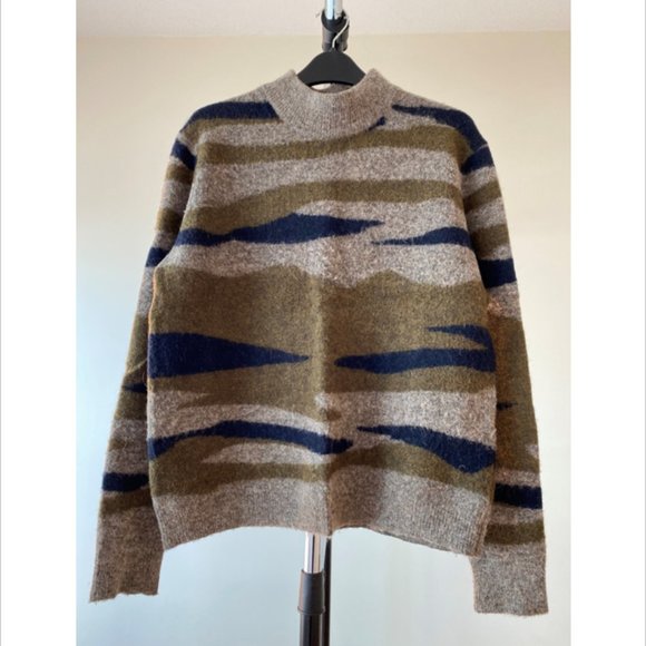 WILFRED FREE Camouflage Pull-over Sweater - Picture 1 of 5